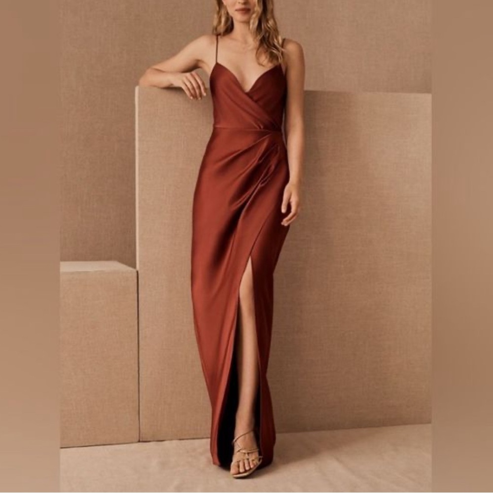 BHLDN Freya Satin Charmeuse Dress (S / 2)